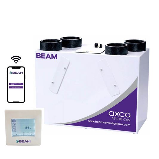 Beam Axco C65 MVHR unit with Aura-T Control (App Ready)