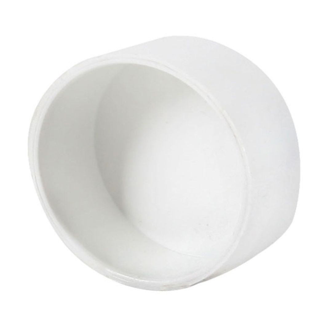 White Pipe End Cap